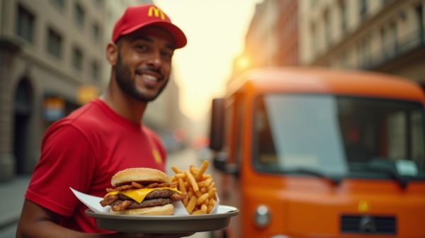 La livraison McDonald's, une expérience rapide etudding  agréable