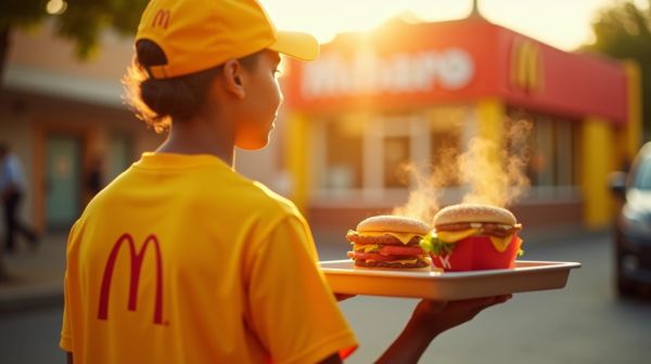 La livraison McDonald's, une expérience rapide etudding  agréable